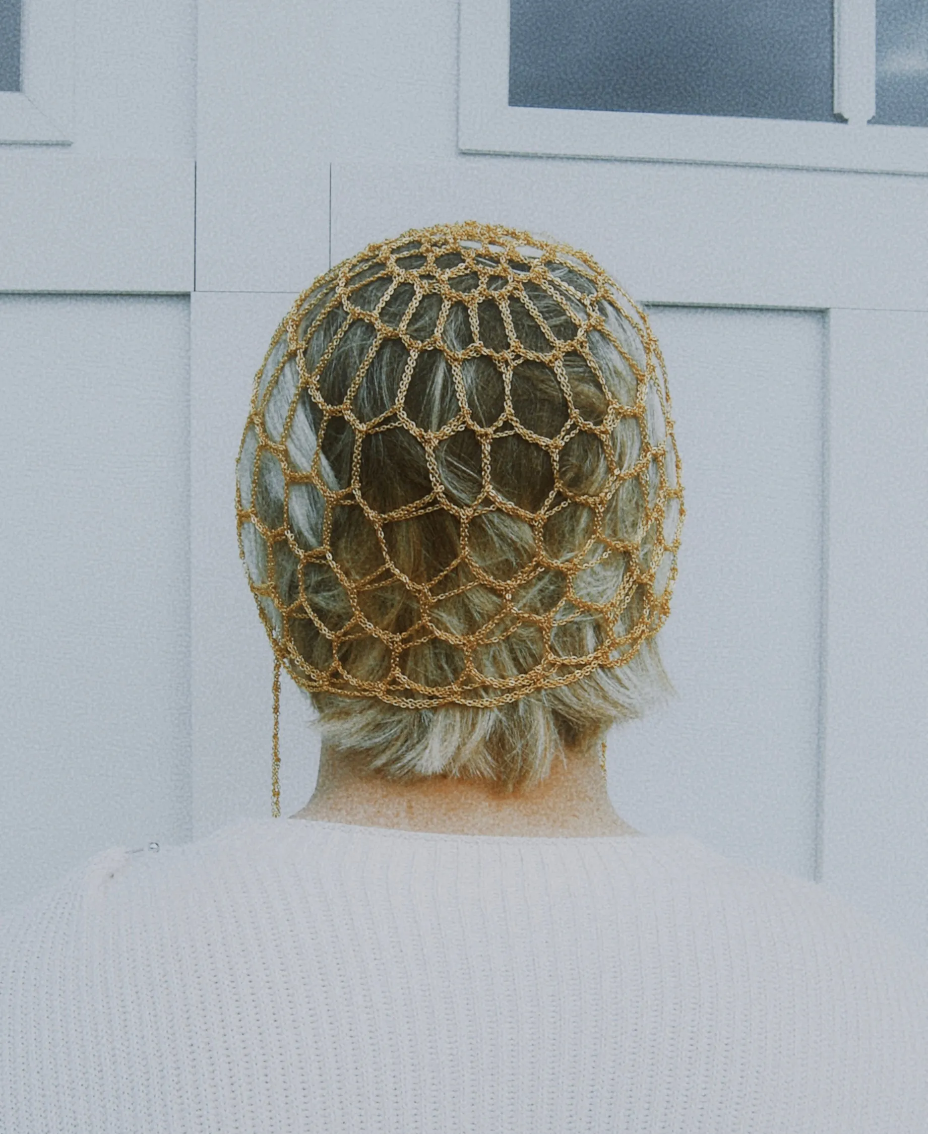 Gold Molten Chain Cap