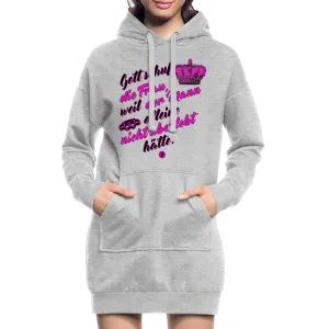 Gott schuf die Frau weil der Mann alleine... - Hoodie-Kleid