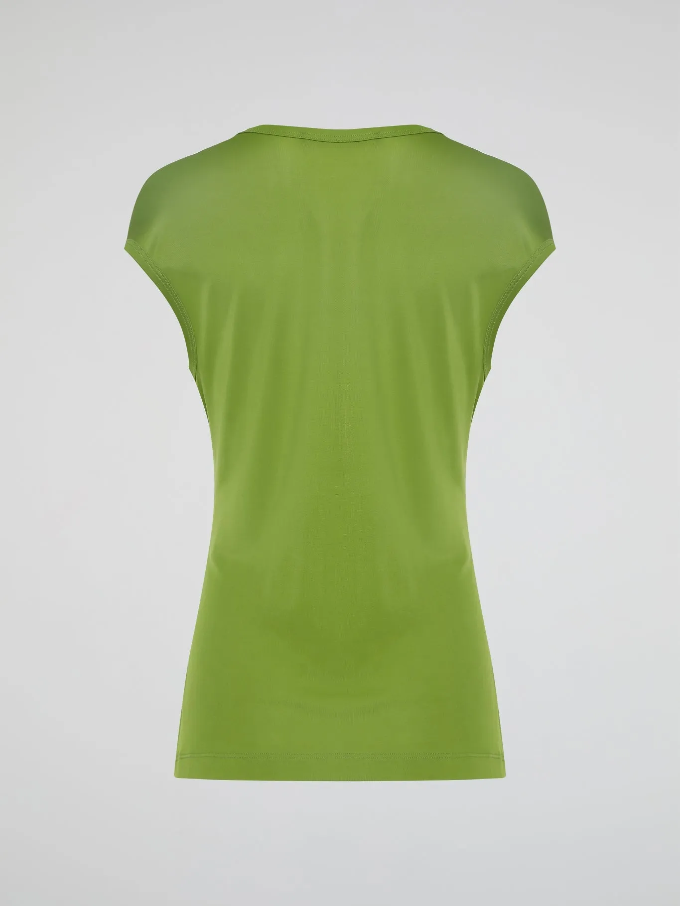Green Scoop Neck Top
