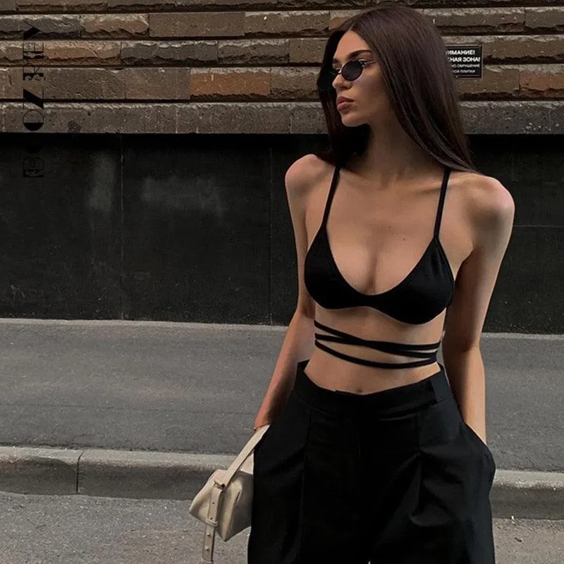 Halterneck Vest Strapless V-neck Bra Top