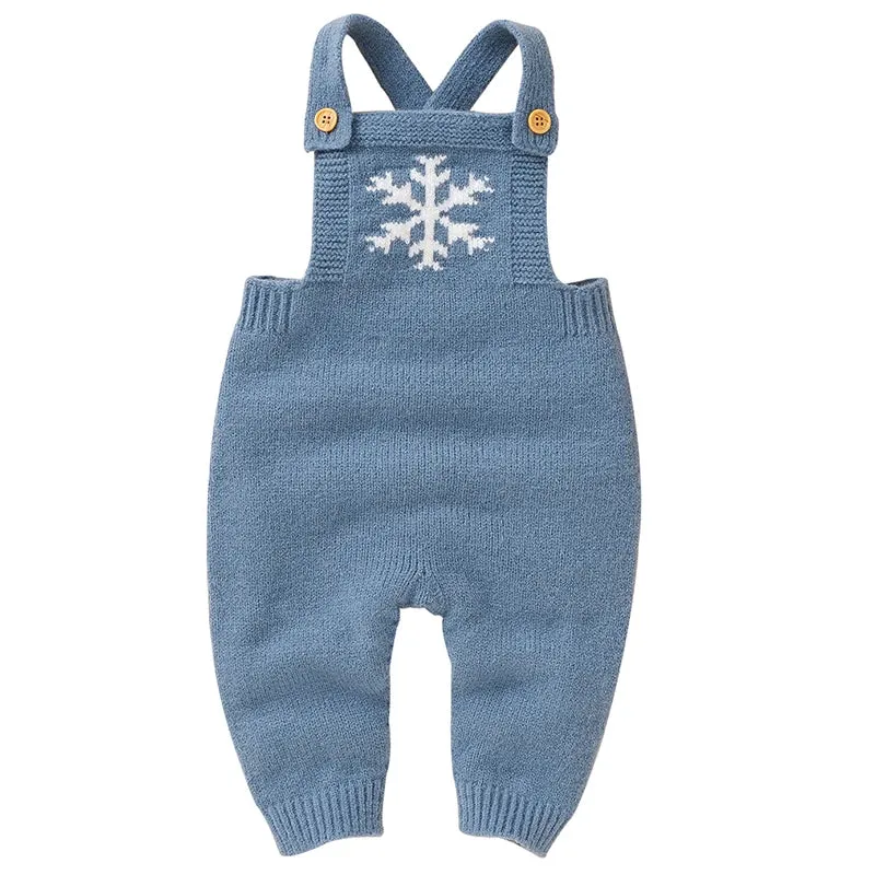 Heart-Shaped Sleeveless Knit Romper for Babies