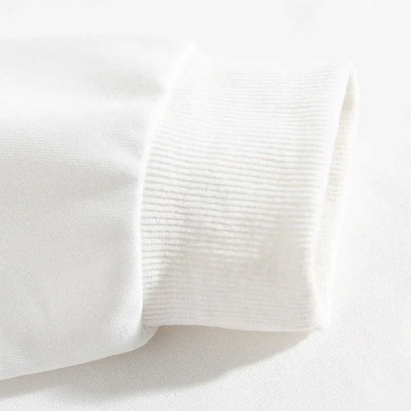 Hello Christmas O-Neck White Sweater L