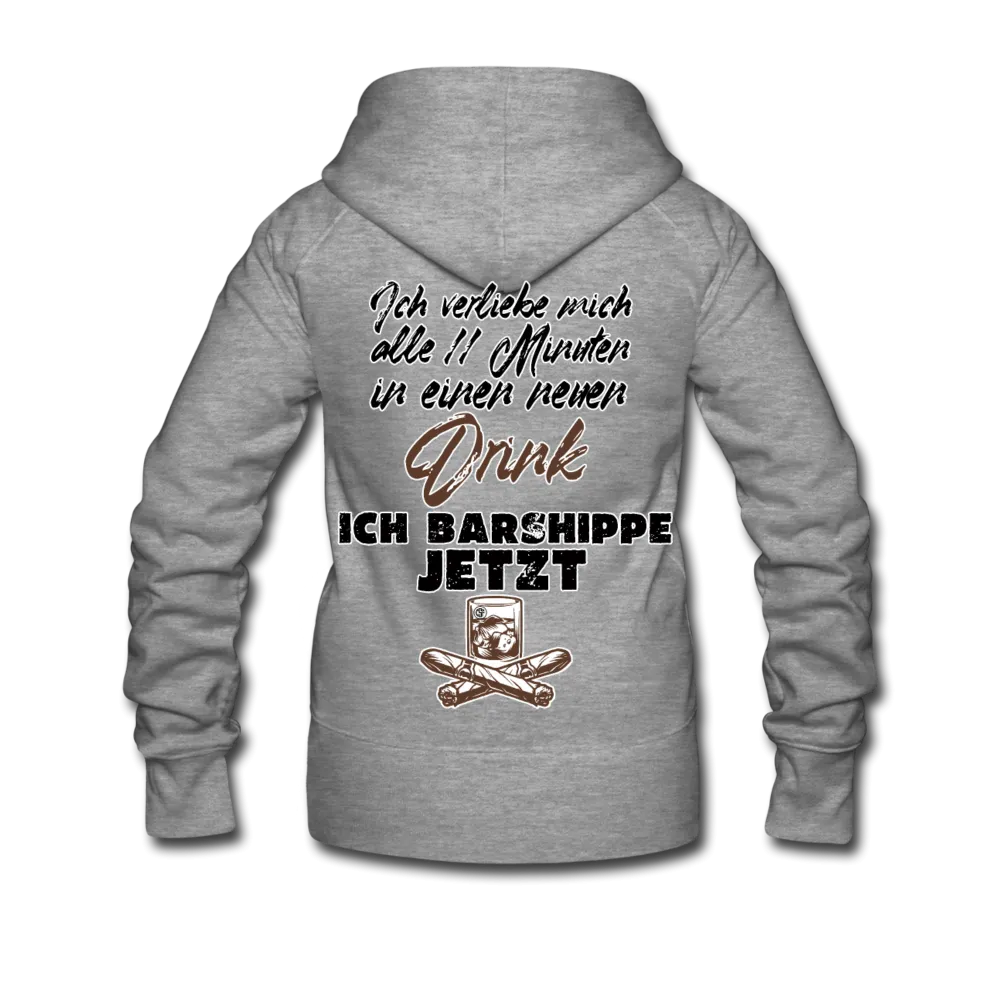 Ich verliebe mich alle 11 Minuten in einen neuen Drink - Frauen Premium Kapuzenjacke