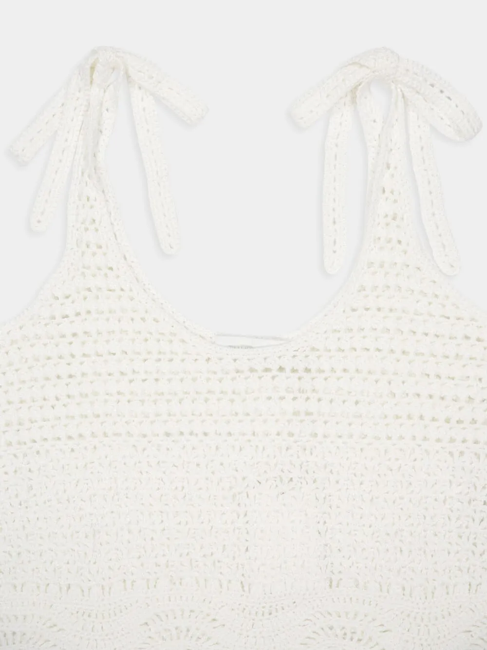 Ivory Lightburst Textured Swing Tank