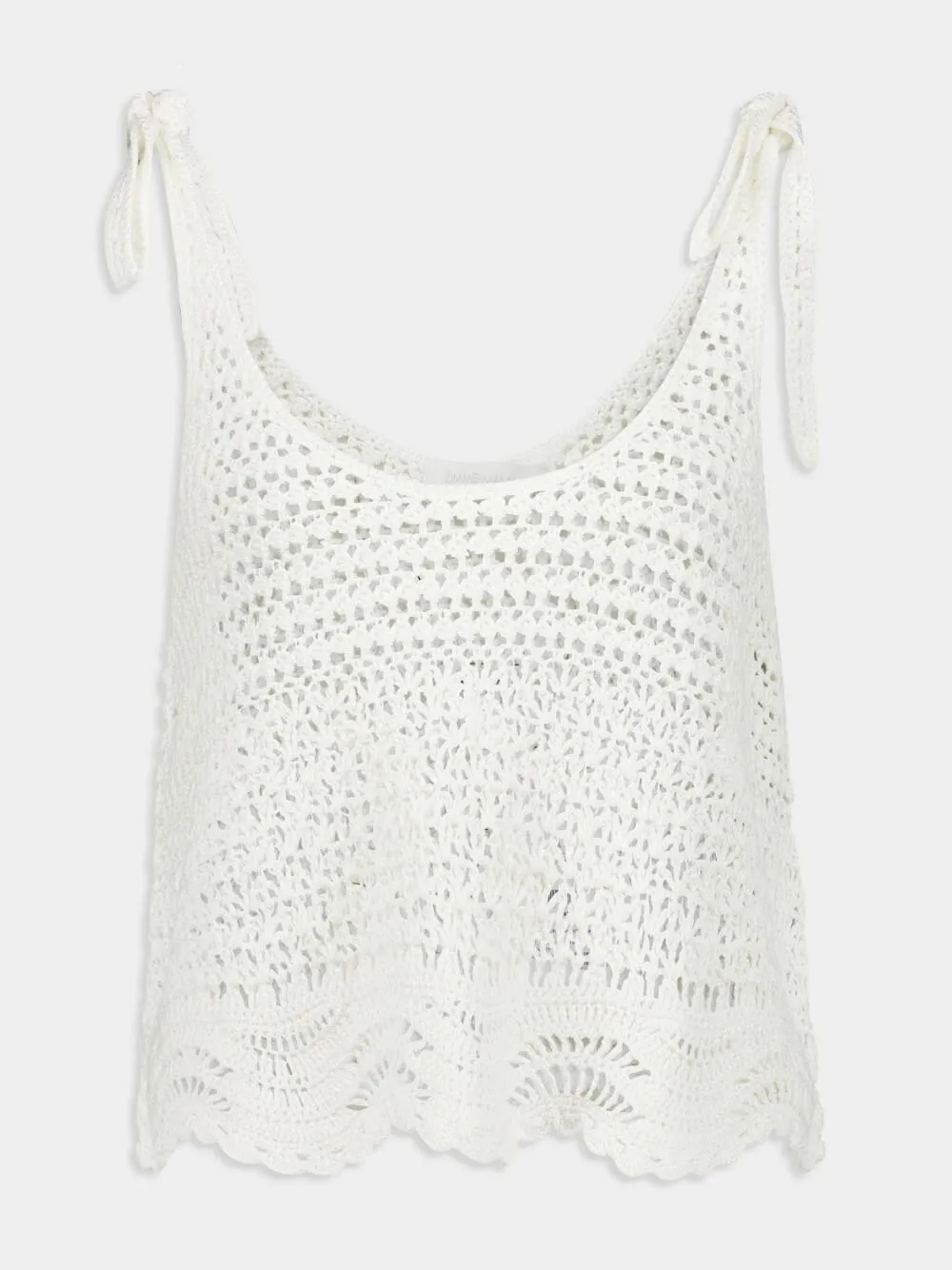 Ivory Lightburst Textured Swing Tank