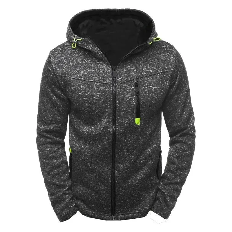 Jacquard Fleece Men's Hoodie Sweatshirt
