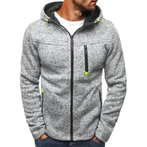 Jacquard Fleece Men's Hoodie Sweatshirt
