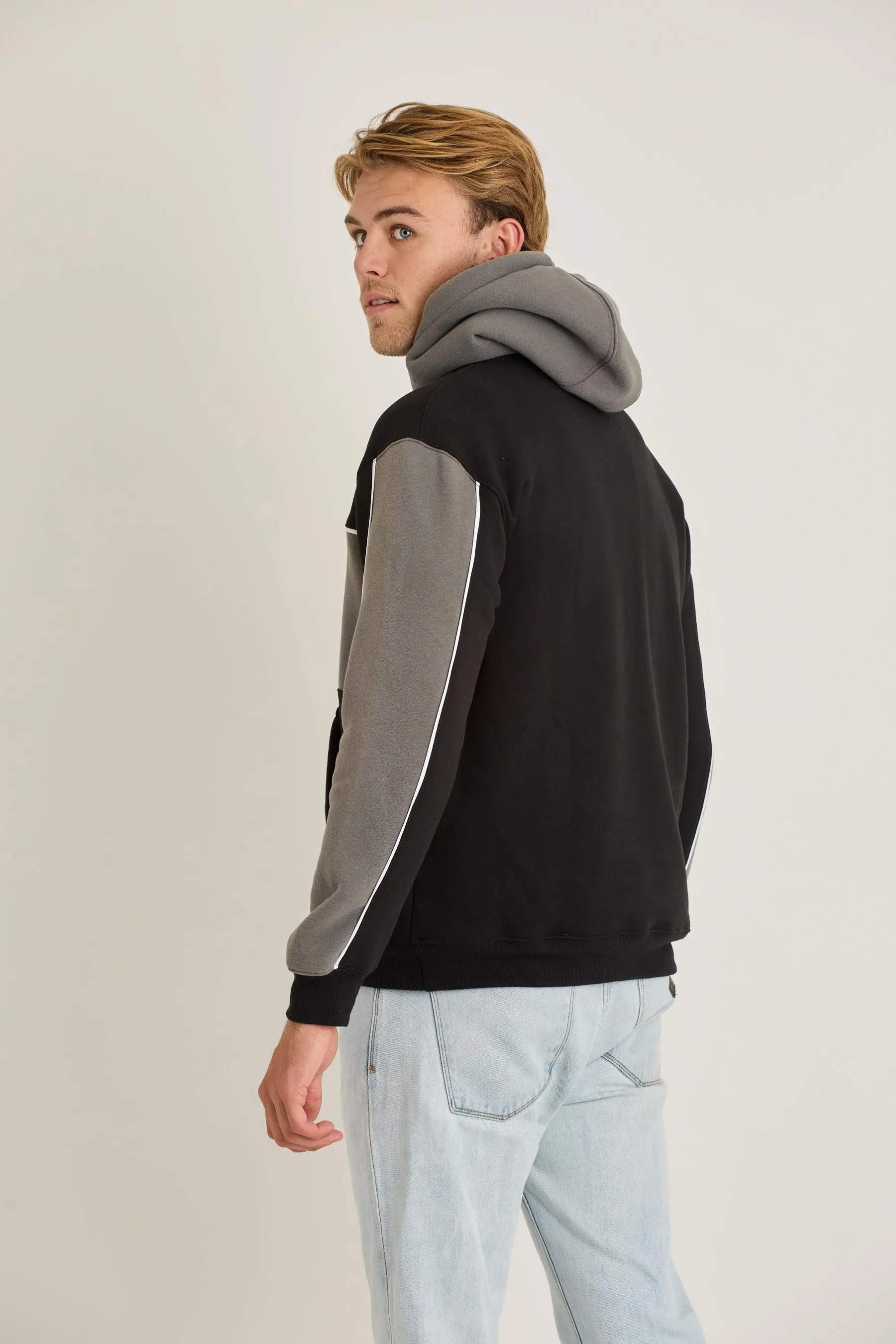 Jetpilot F5 Mens Pullover - Black/Charcoal