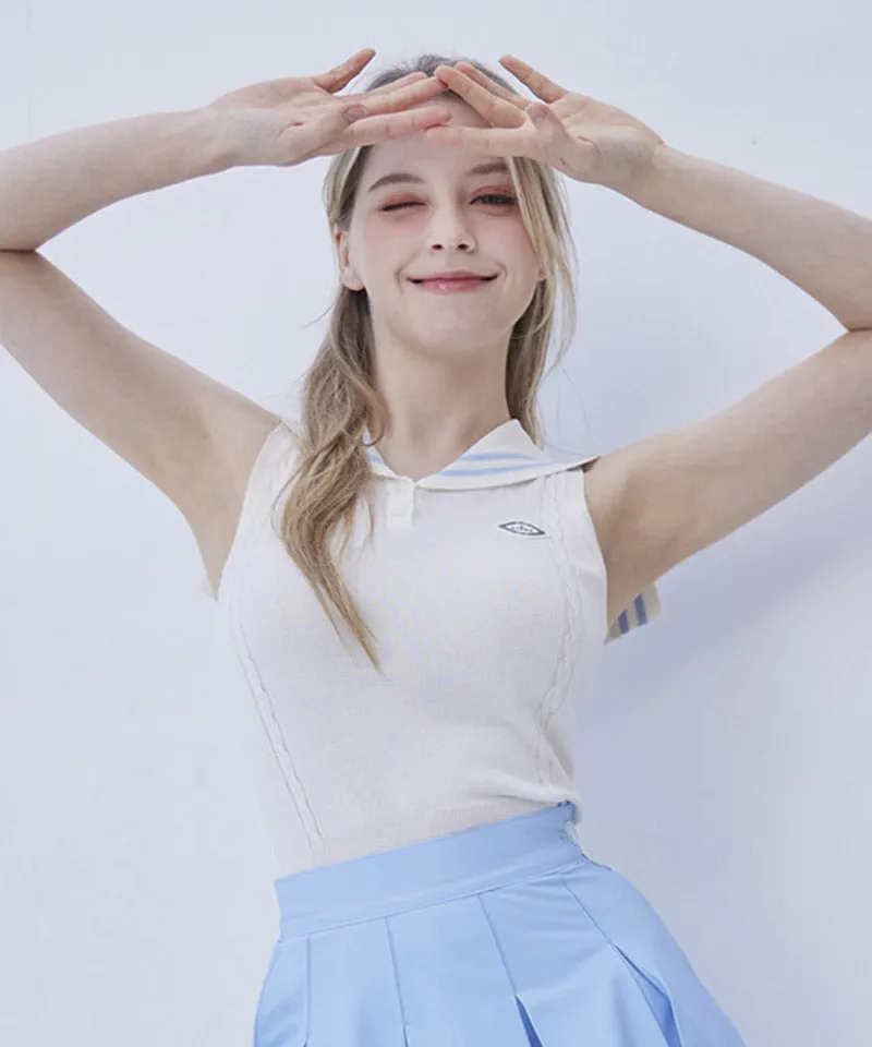 J.Jane Sailor Sleeveless Knit - White