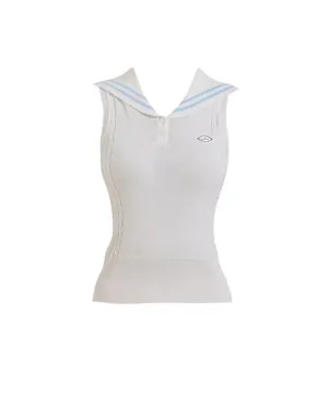 J.Jane Sailor Sleeveless Knit - White