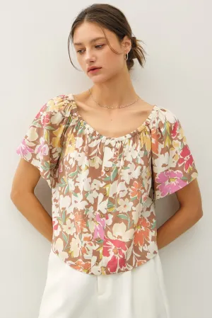 Kahlia Flutter Sleeve Top