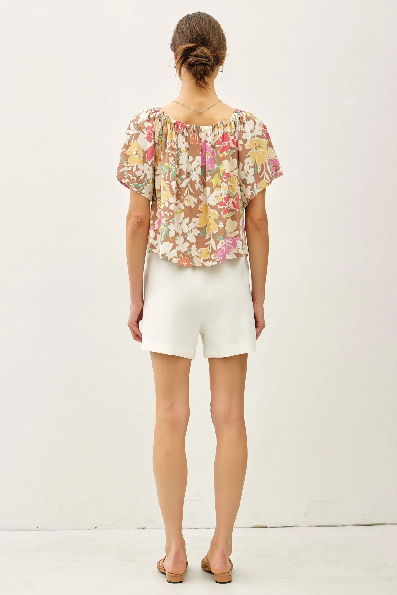 Kahlia Flutter Sleeve Top