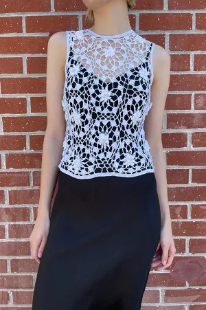 Kame Crochet Top in White