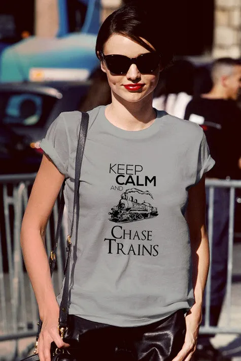 Keep Calm and Chase Trains (Women)