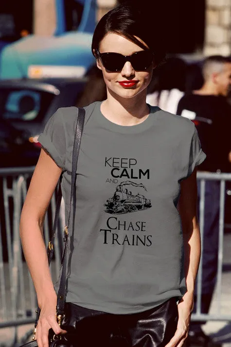Keep Calm and Chase Trains (Women)