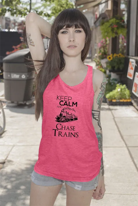 Keep Calm and Chase Trains (Women)