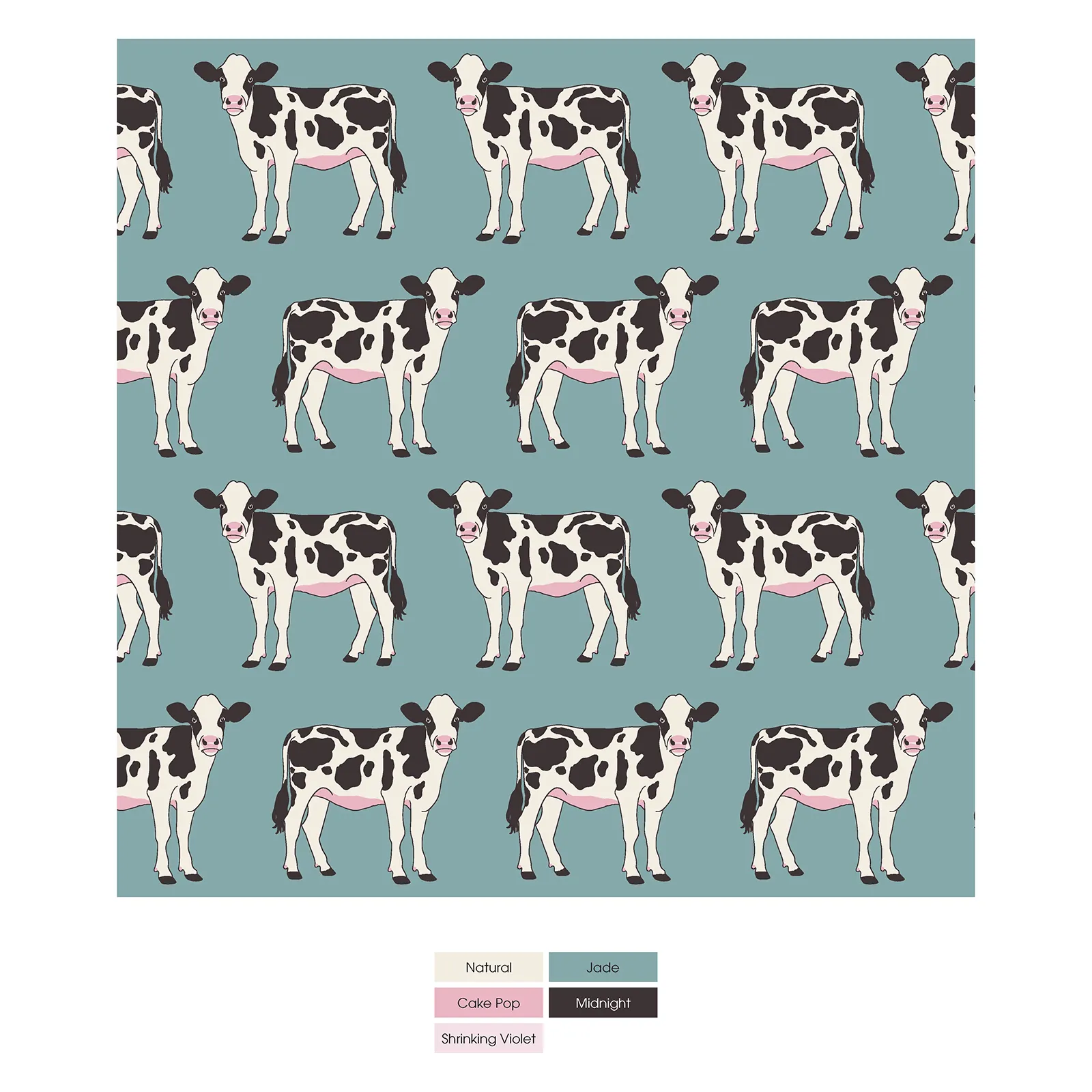 Kickee Pants Short Sleeve Polo Romper- Jade Cows