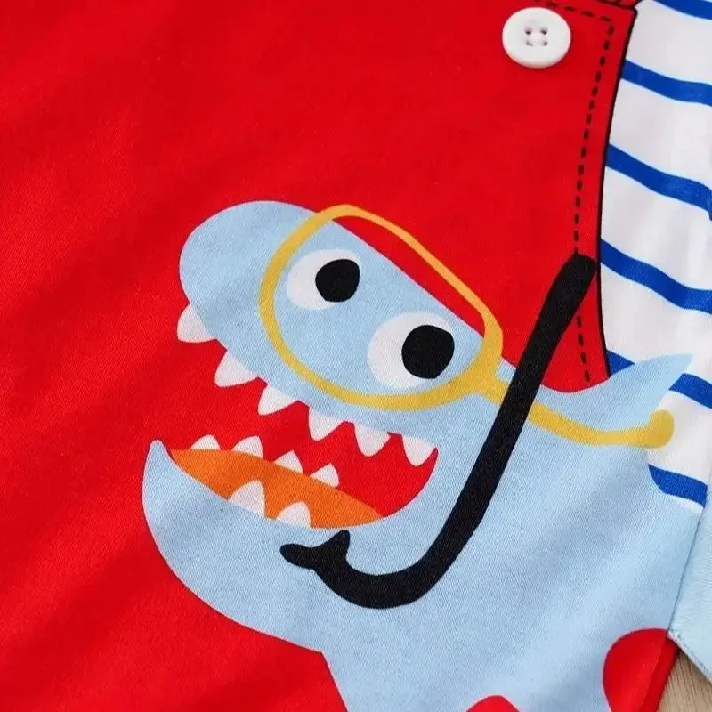 Kids Short Sleeved Jumpsuit - Baby Boy & Girl Jumpsuit