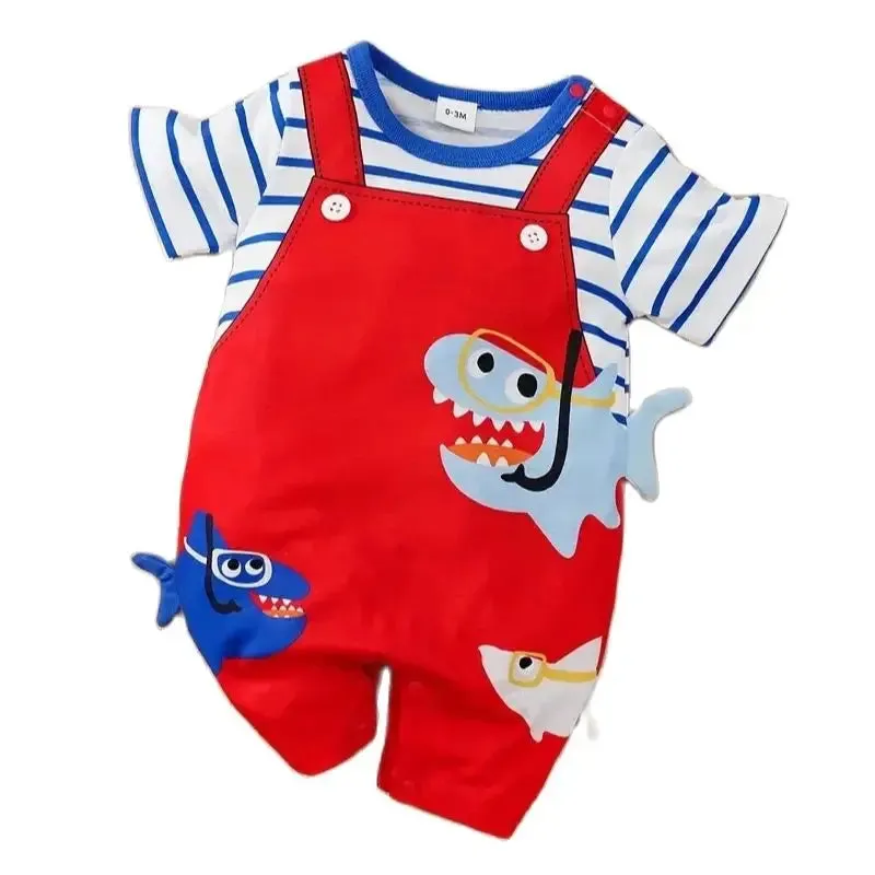 Kids Short Sleeved Jumpsuit - Baby Boy & Girl Jumpsuit
