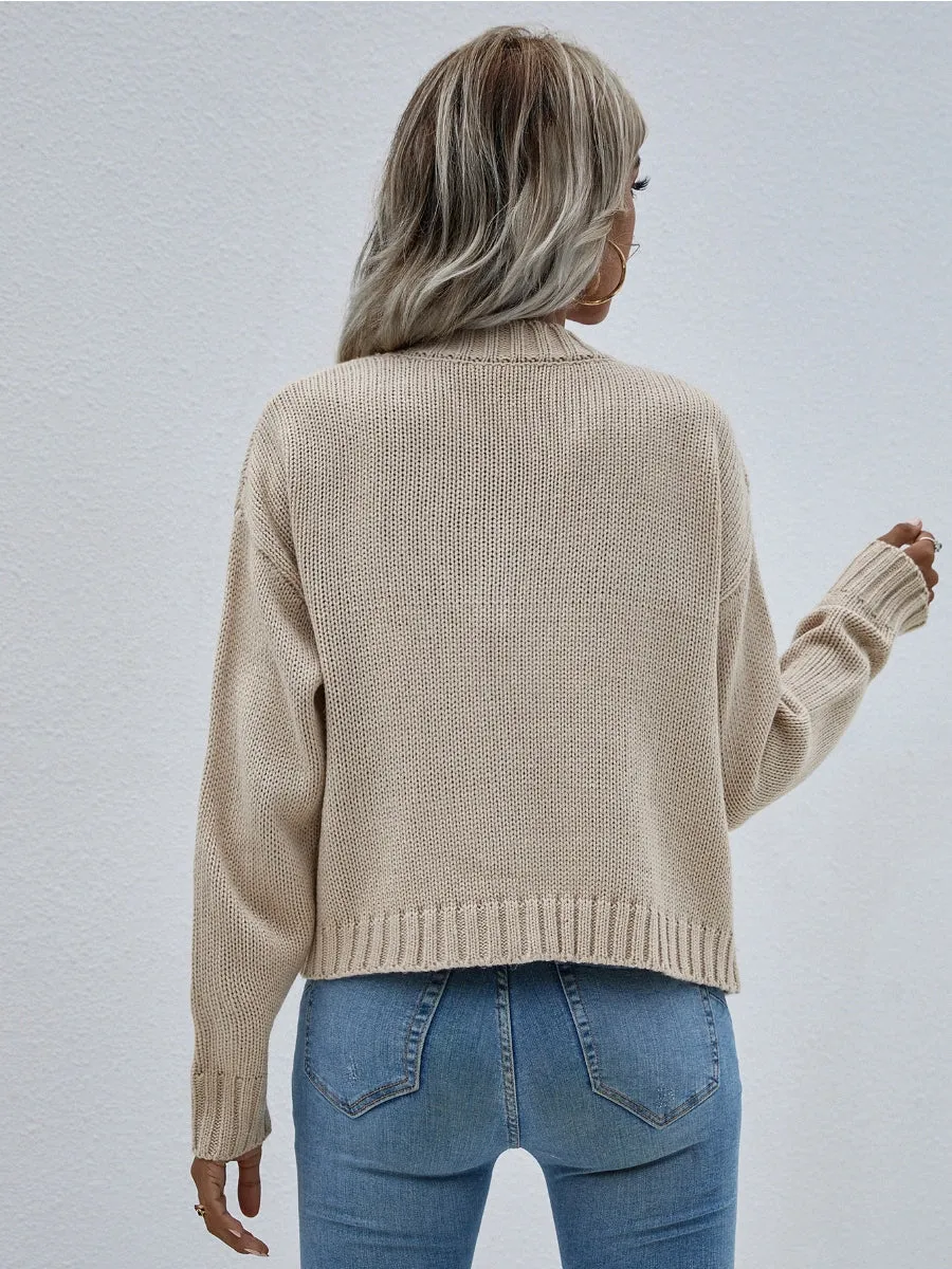Knit Cardigan Set - Beige