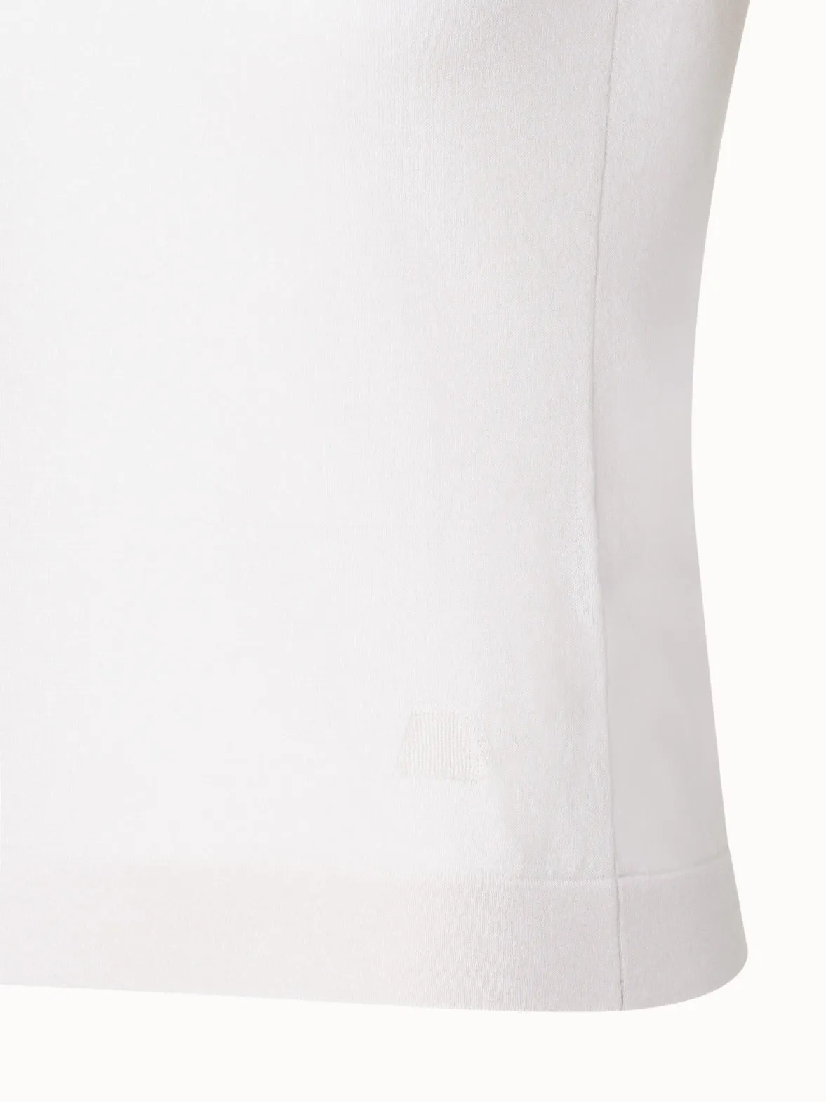 Knit Top in Semi-Sheer Stretch Cotton