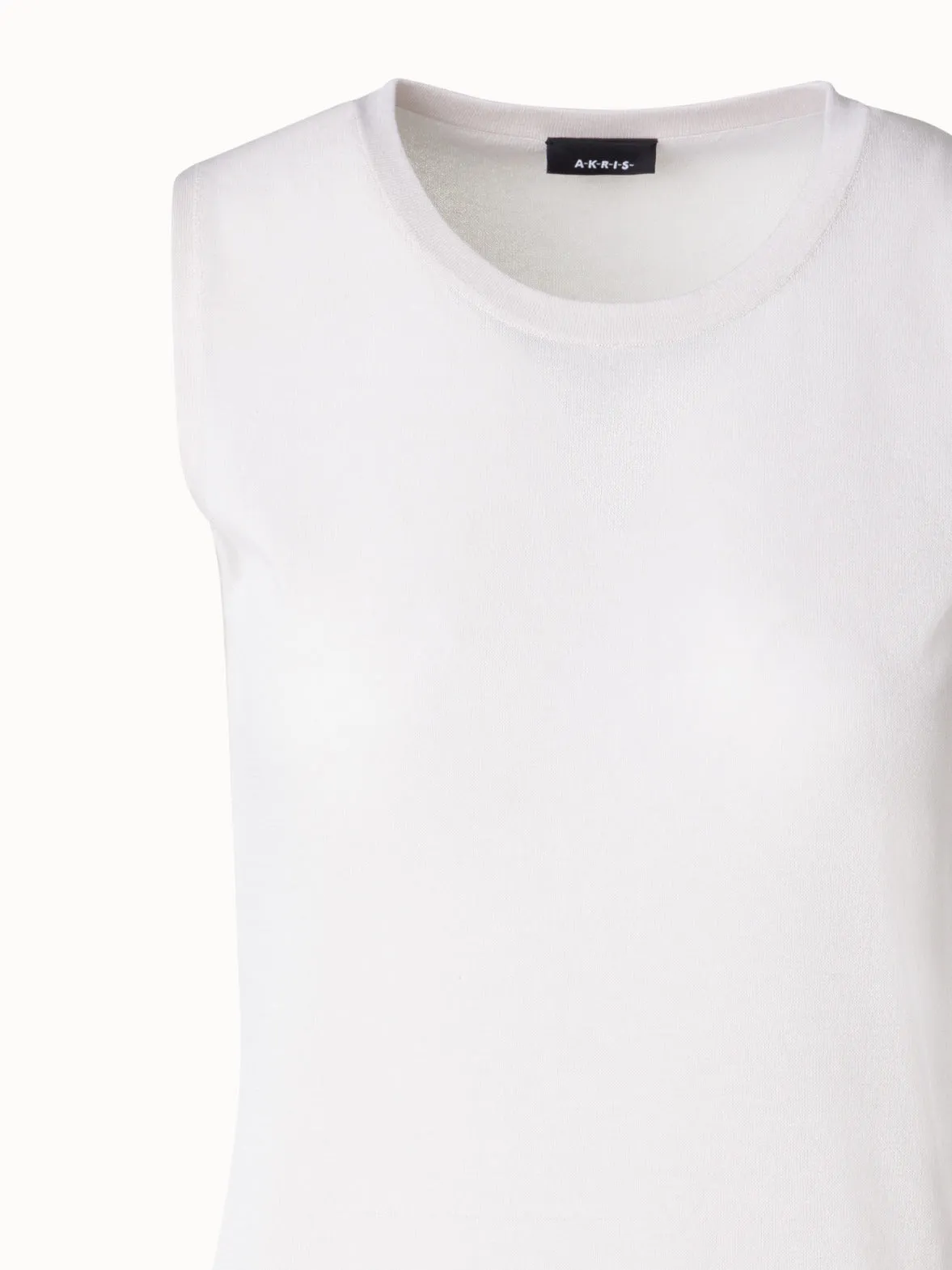 Knit Top in Semi-Sheer Stretch Cotton
