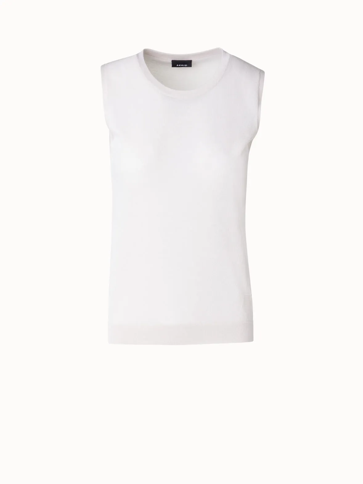 Knit Top in Semi-Sheer Stretch Cotton