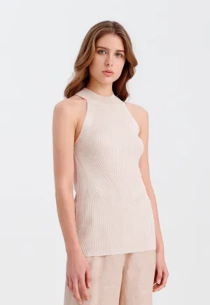 Knitted Sleeveless Solid Top
