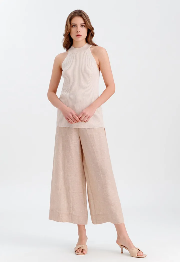 Knitted Sleeveless Solid Top