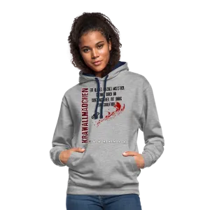 Krawallmädchen - Kontrast-Hoodie