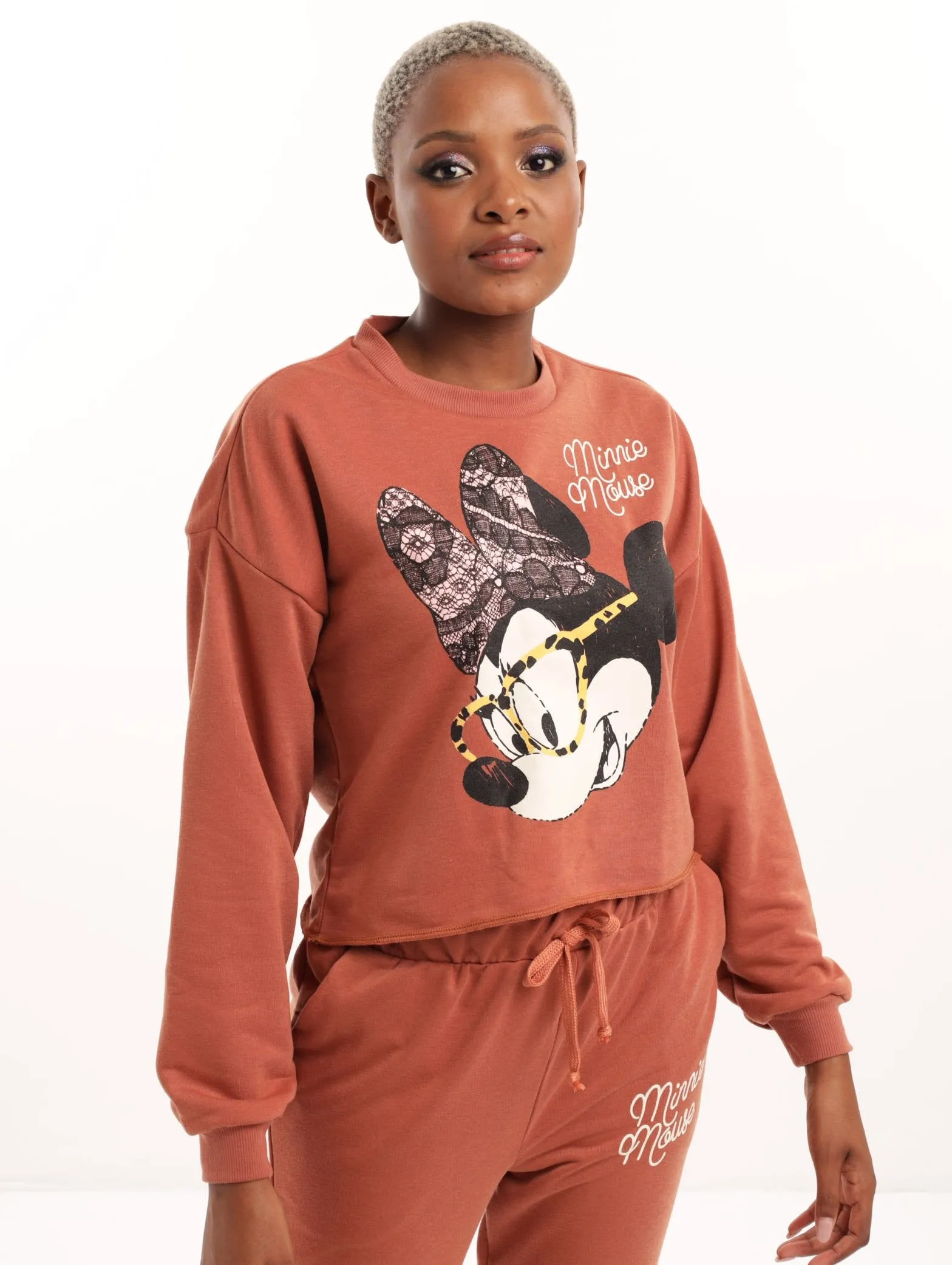 Ladies Minnie Mouse Pullover - Copper