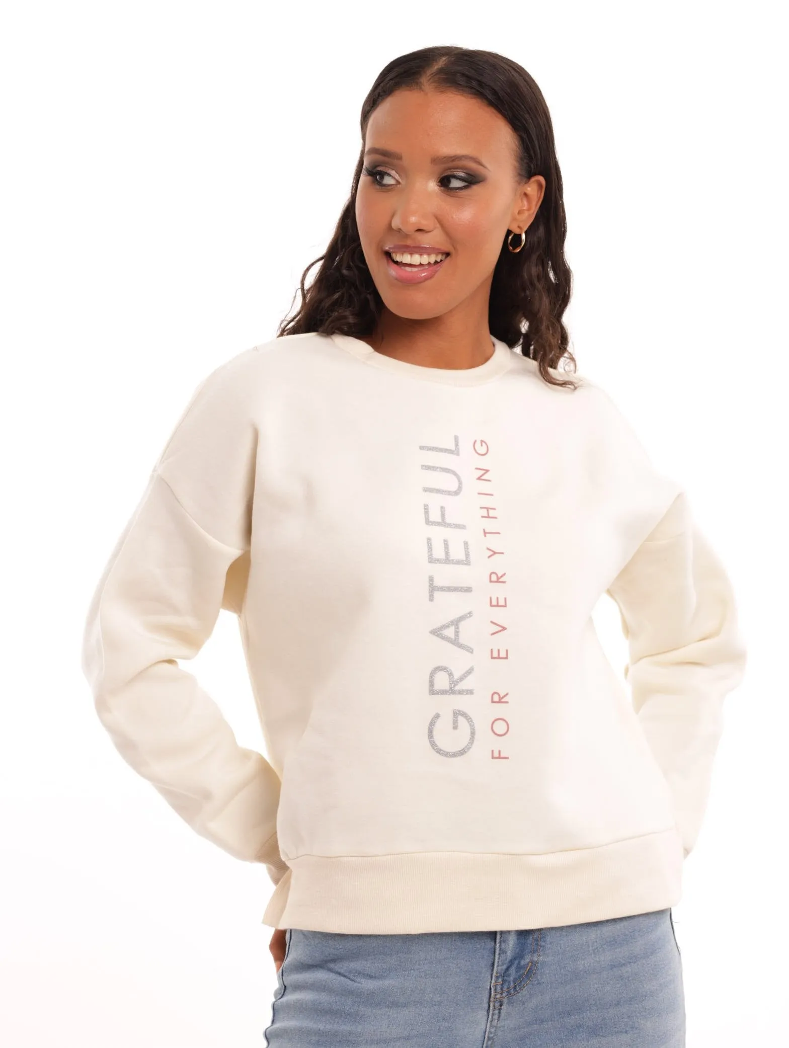 Ladies Pullover - Cream