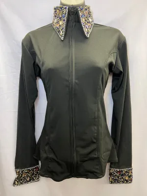 Ladies’ RHC Easy Micro Poly Zip Up Western Show Shirt