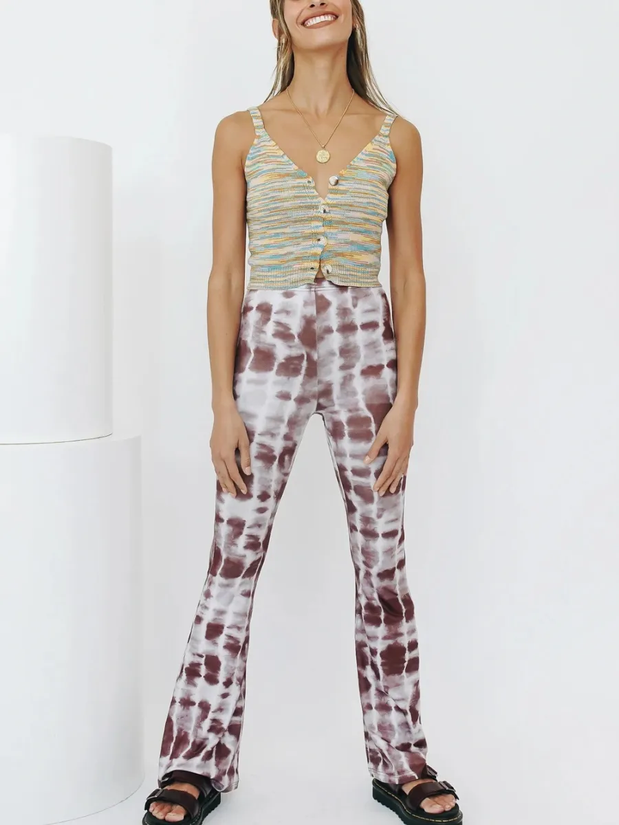 Leo Knit Top - Green Print