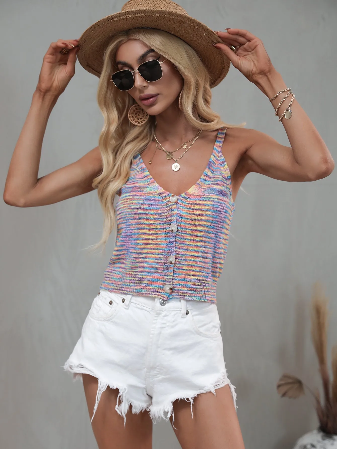 Leo Knit Top - Purple Print