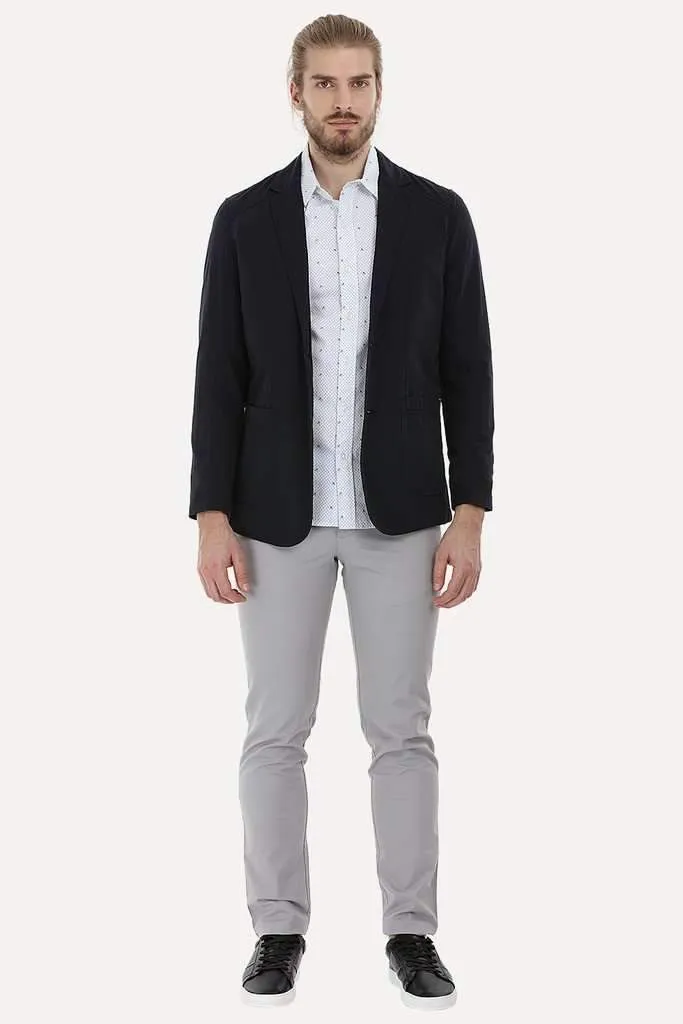 Lightweight Striped Casual Blazer