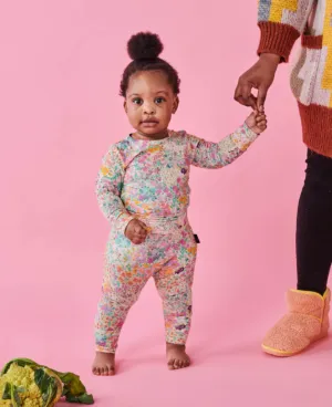 Little Bit Ditsy Organic LS Romper