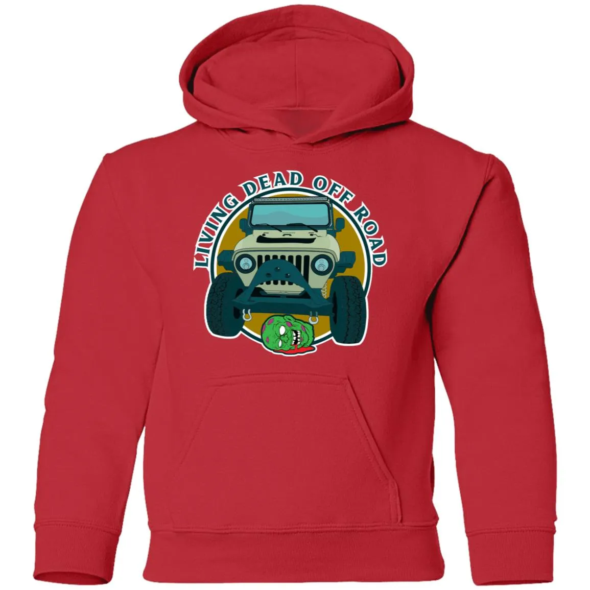 Living Dead Off Road G185B Gildan Youth Pullover Hoodie