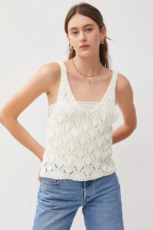 Lotus Bomb Crochet Tank