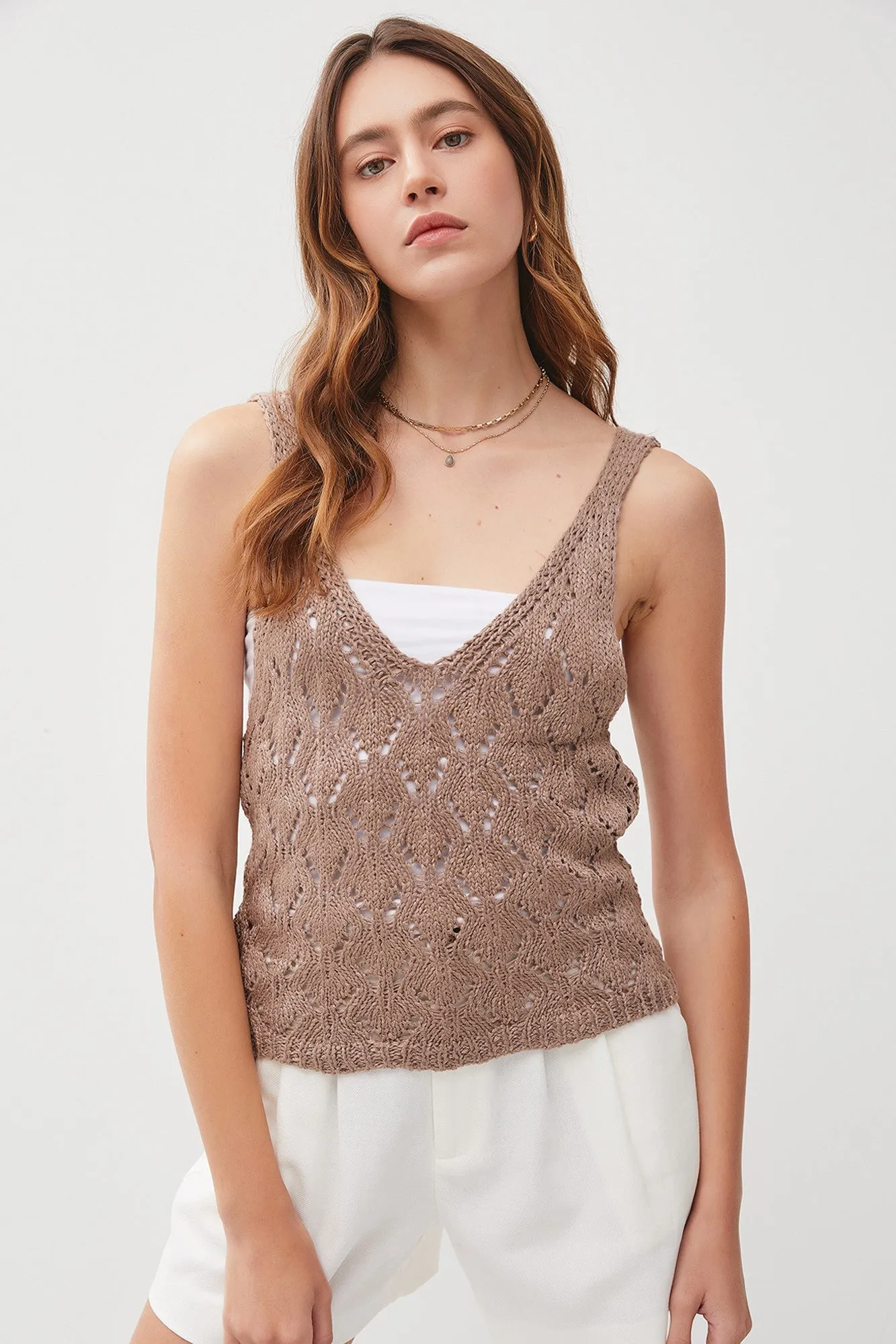 Lotus Bomb Crochet Tank