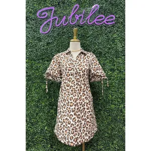 Lucky Mini Leopard Pullover Dress