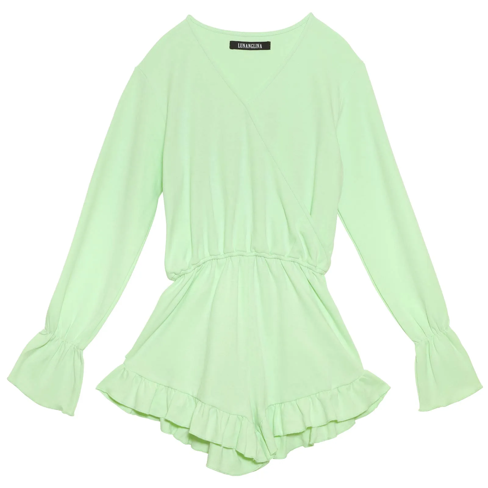 【lunangelina】frill short rompers