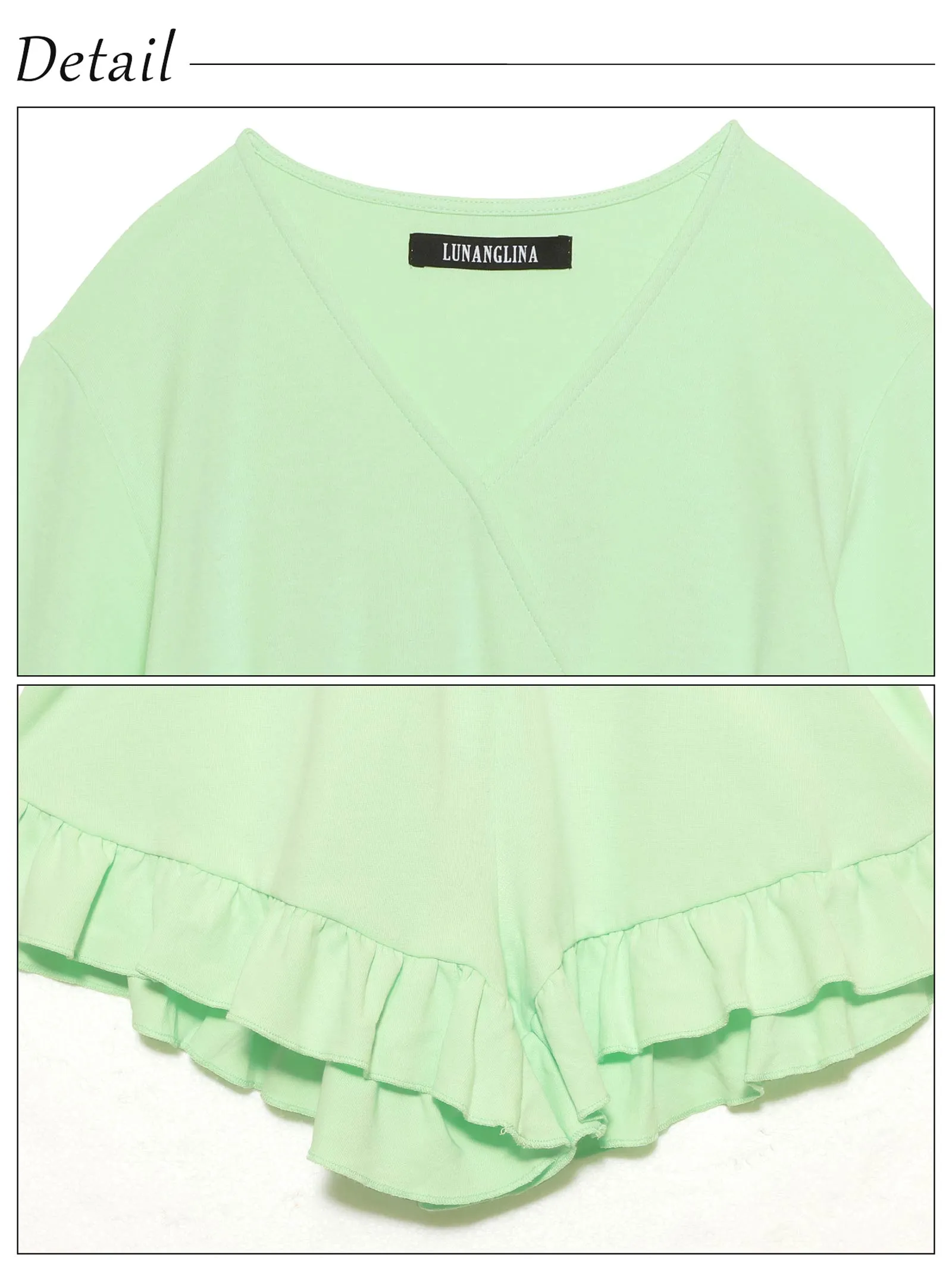 【lunangelina】frill short rompers