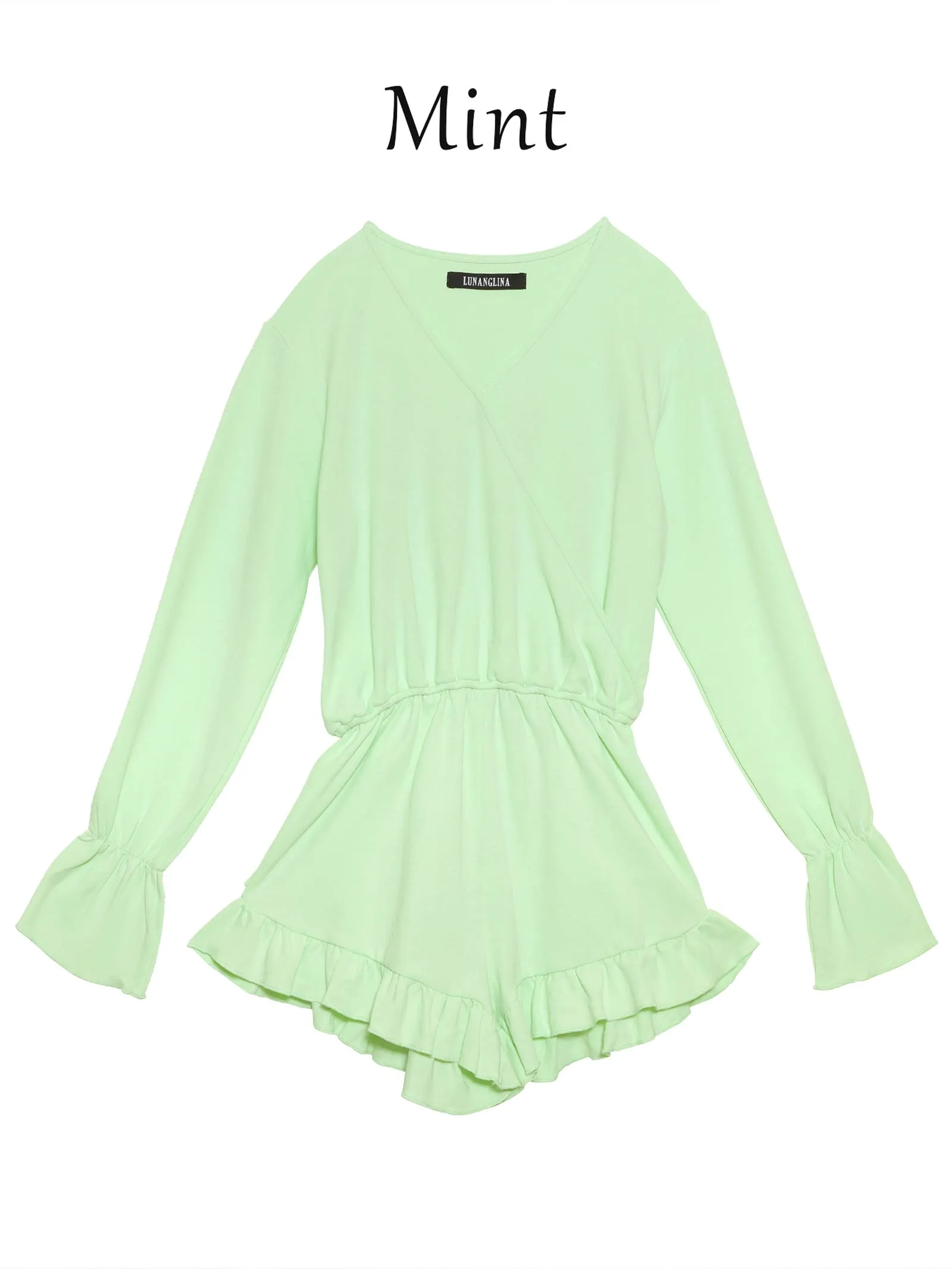 【lunangelina】frill short rompers