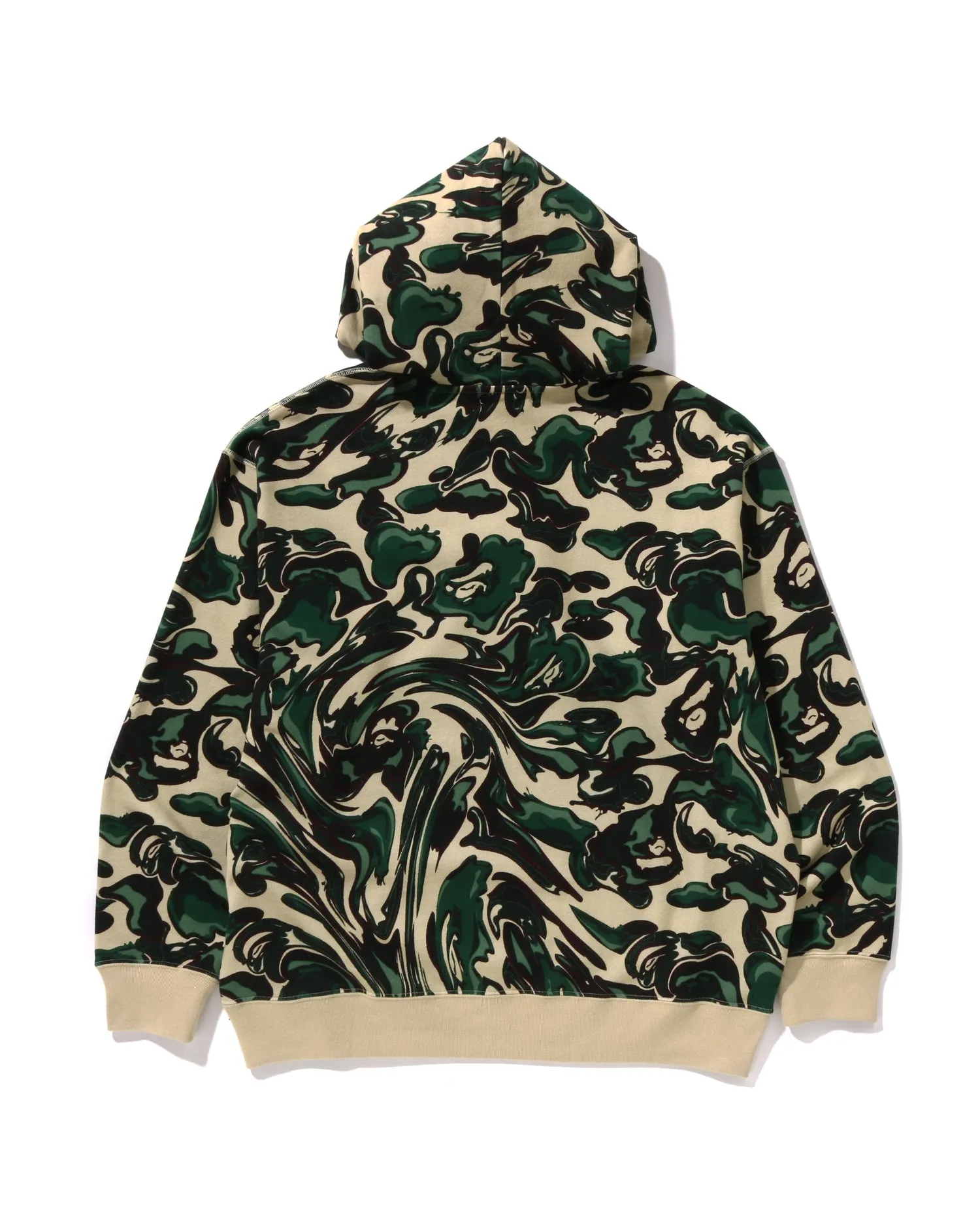 Marbling Camo Relaxed Fit Pullover Hoodie