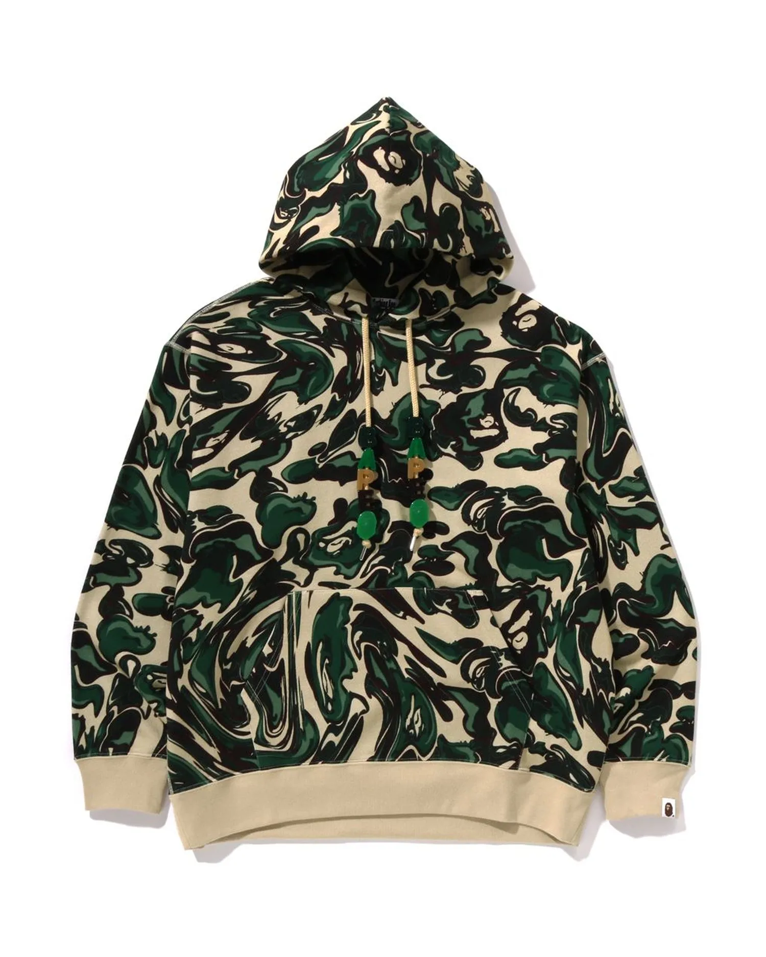 Marbling Camo Relaxed Fit Pullover Hoodie