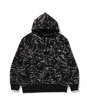 Marbling Camo Relaxed Fit Pullover Hoodie