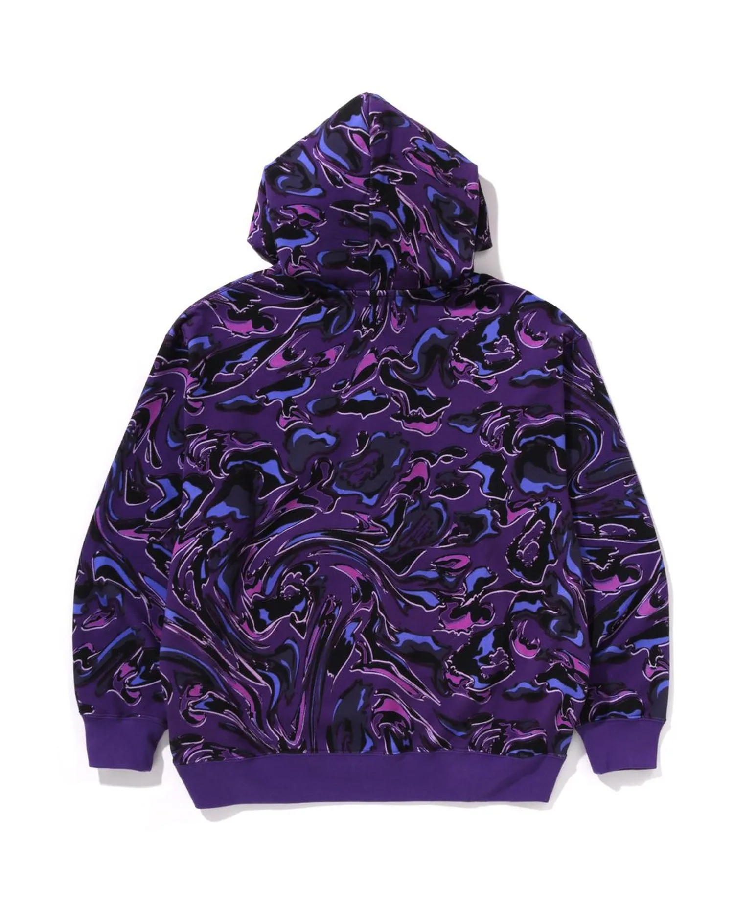 Marbling Camo Relaxed Fit Pullover Hoodie
