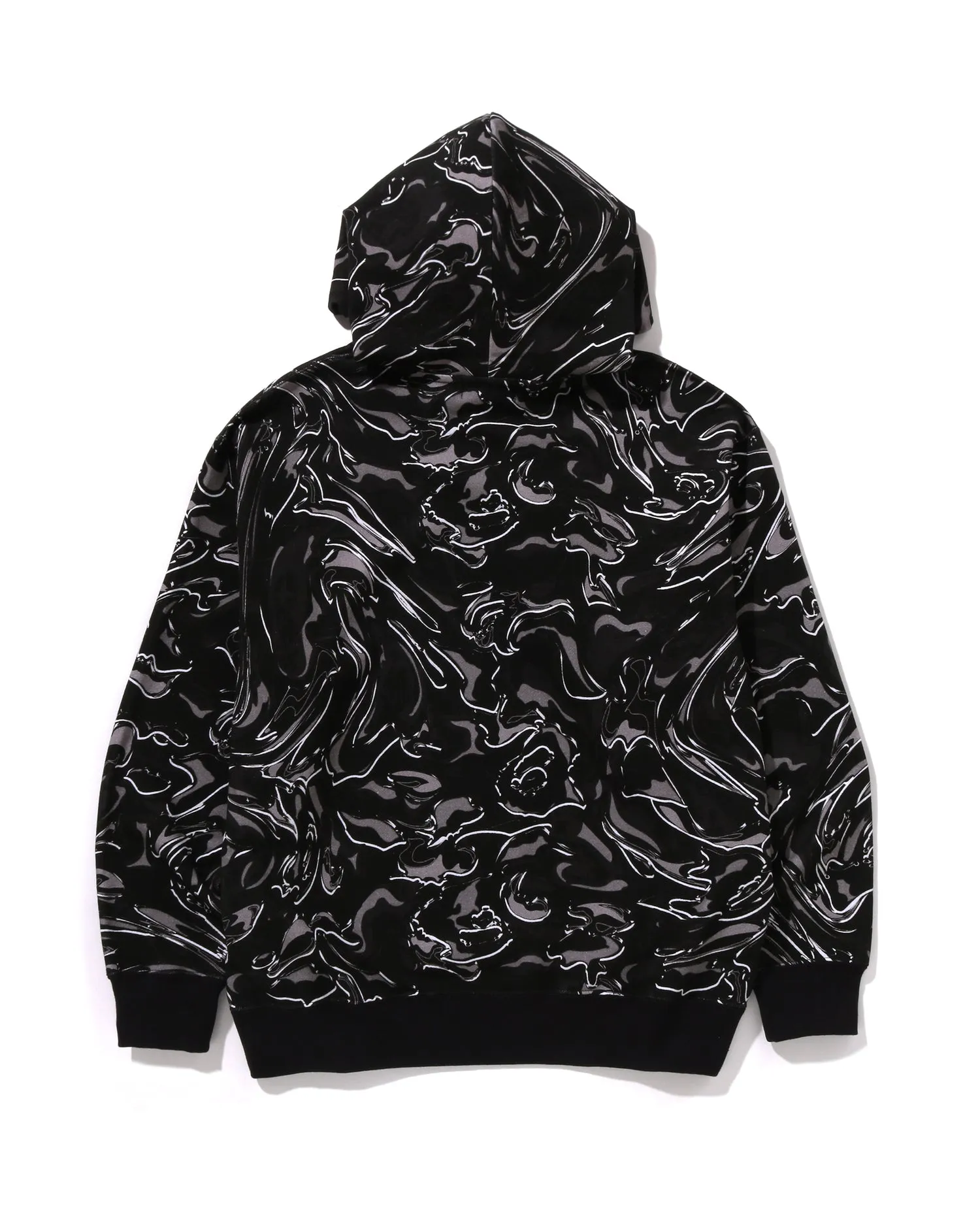 Marbling Camo Relaxed Fit Pullover Hoodie