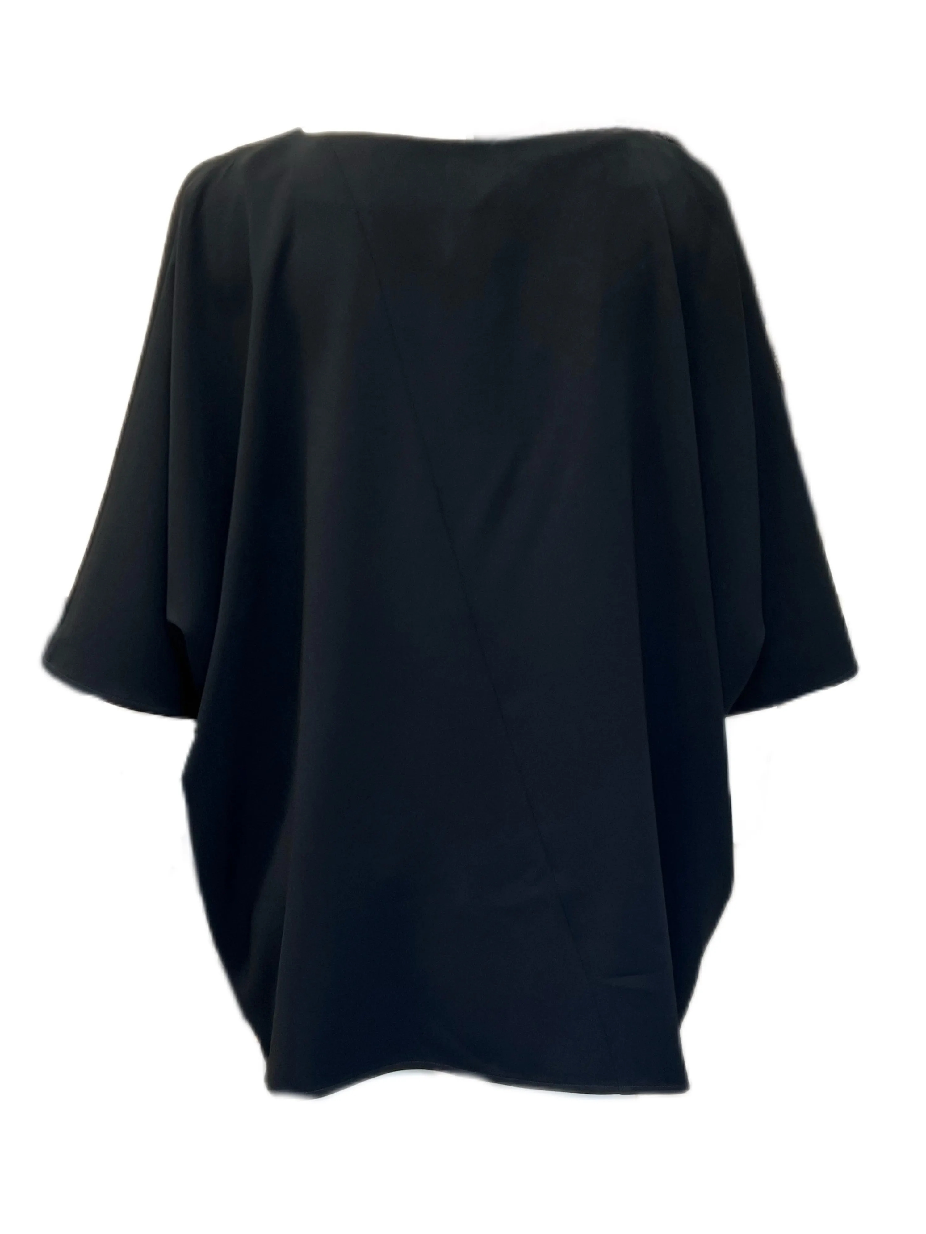 Marina Rinaldi Women's Black Finezza Embellished Front Blouse Size 24W/33